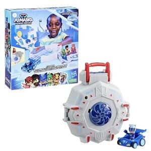 PJ Masks Power Heroes PJ Power Q Playset Headquarters Set with Car and Figure